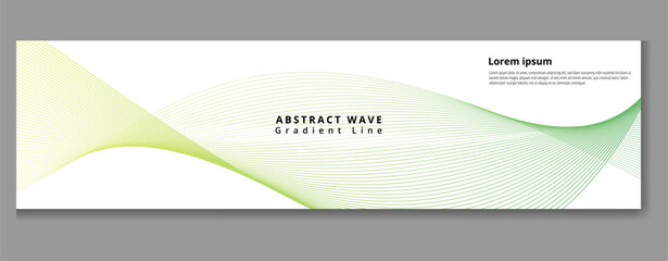 Fototapeta premium A modern abstract wave gradient background with a minimal design and textured digital backdrop style featuring a green and yellow gradient