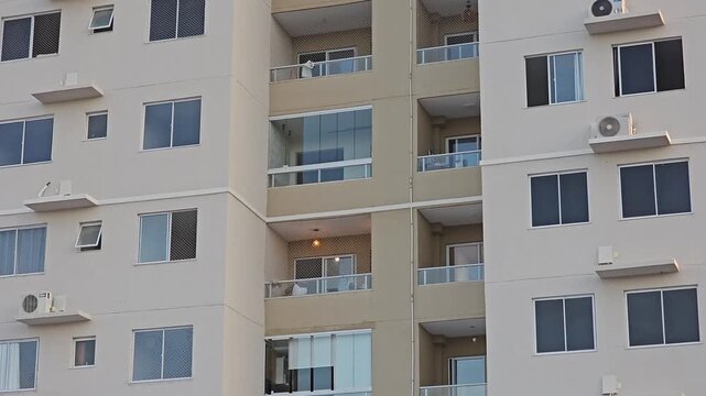 Residential building with balcony for middle class
