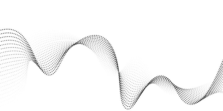 Light gradient halftone dots grunge wide background shape dots modern art white grey dots background