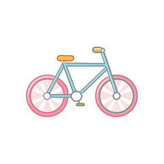 Fototapeta premium Minimalist Vintage Bicycle Illustration