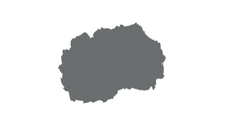 Fototapeta premium A stark black silhouette resembling an irregular landmass against a white background high quality professional detailed