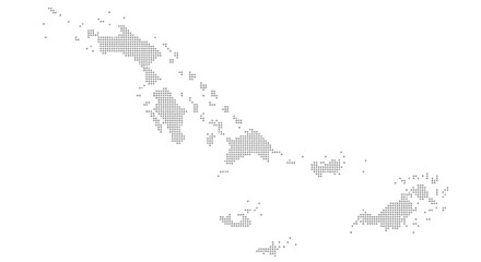 Obraz premium A dotted representation of the bahamas archipelago showcasing islands and surrounding waters high quality professional detailed