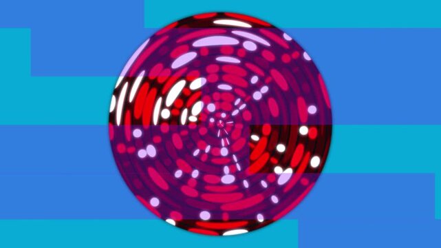 Animation of globe and blue at background