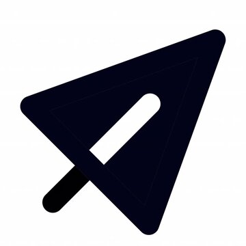 Send animation icon for social media, presentations, videos, websites. Alpha Channel