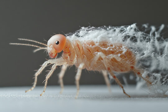 Close-up of a flea bug.