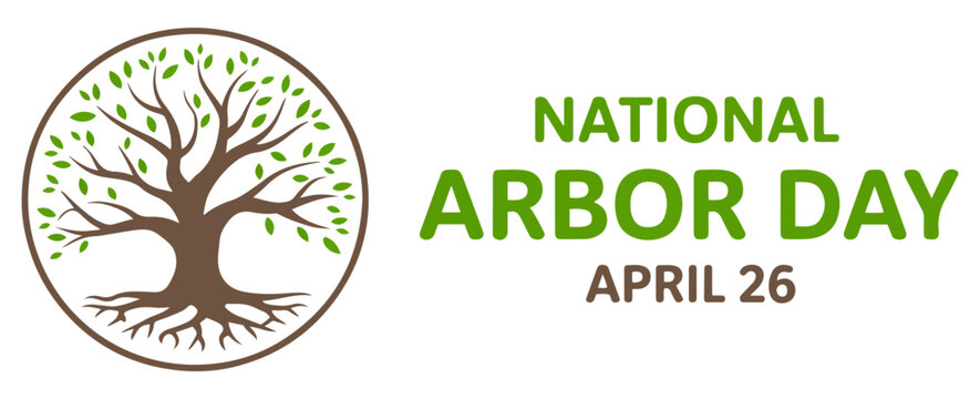 arbor day banner poster eco design