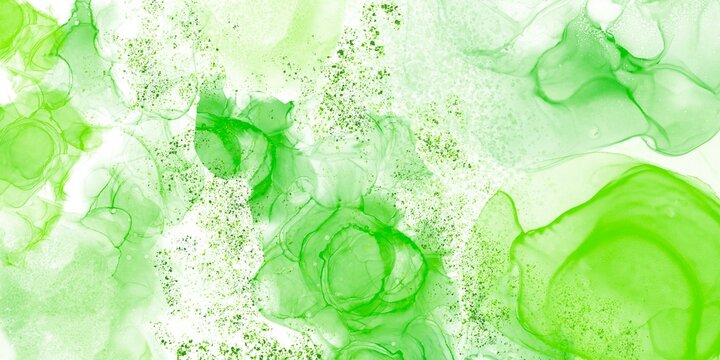 Green smoke natural effect on the background soft splashed water clean banner uses event night background brand looking new thinking concept distinqtive uniqe spots image 