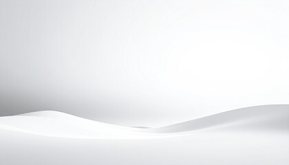 Obraz premium Serene Snowy Landscape with Rolling Hills.