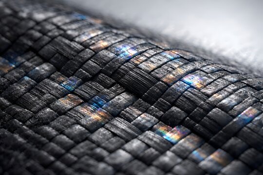 Macro Texture of High-Heat Ceramic-Matrix Composite Material.