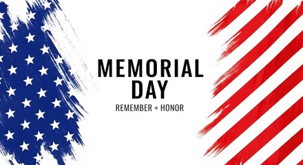 Fototapeta premium Memorial day tribute honoring fallen heroes on america's day of remembrance