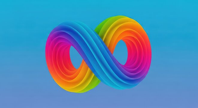 Mesmerizing abstract background featuring impossible geometry and vibrant shifting colors creating a powerful optical illusion effect, abstract, colorful, gradient