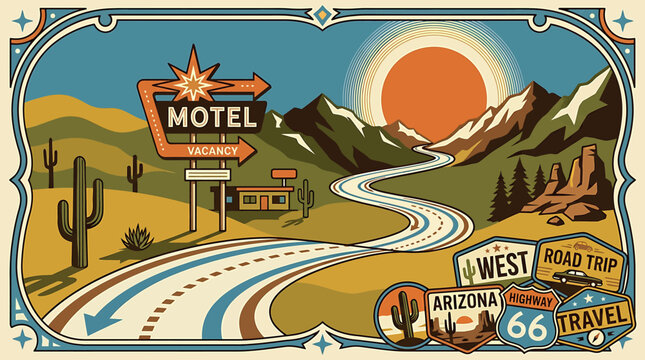 ルート66　ROUTE66　◆　手描きイラスト入り　ツナギ　USED　水色　2L il_fullxfull.4736524670_qgff.jpg