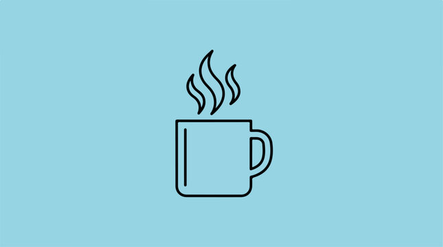 Hot Beverage Cup Icon.