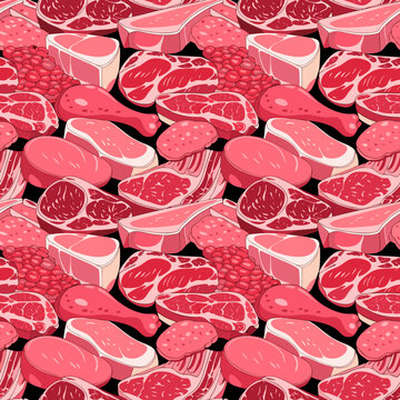 red hearts background