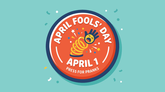 April Fools' Day Graphic Featuring Funny Elements