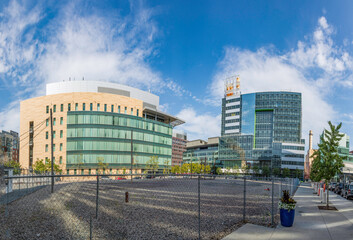 Obraz premium modern educational building of Northeastern University in Boston