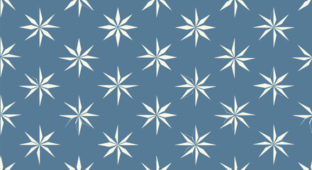 Seamless geometric pattern with spiky twelve-pointed stars, often referred to as compass roses. elegant abstract background for design and decor © Jdieo