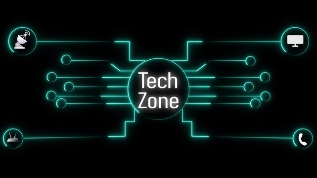 Cybernetic circuit board with glowing connections and nodes in futuristic design
