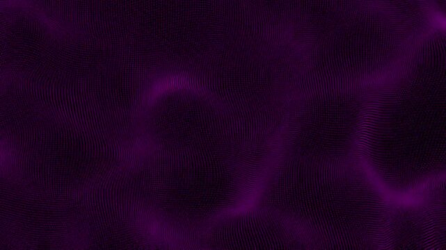 Vibrant dynamic pink dot pattern particle forming an intricate abstract wave on a black background a captivating digital artwork showcasing movement and contemporary bold design