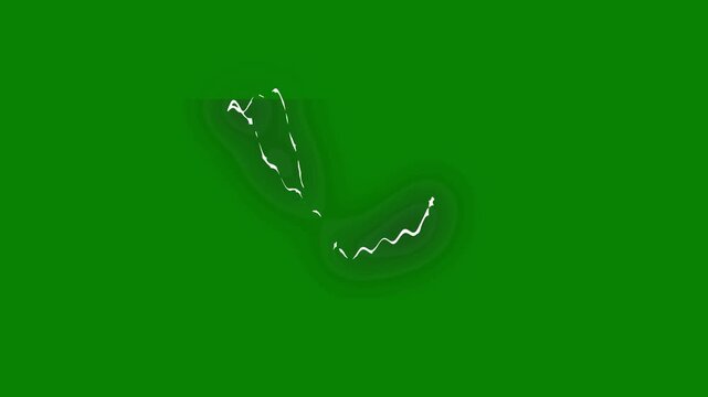 Electric storm lightning bolt, blue thunder flash animation, lightning, thunder, powerful, thunderstorm, high voltage energy arcs, seamless loop overlay, isolated element, green screen background.4k
