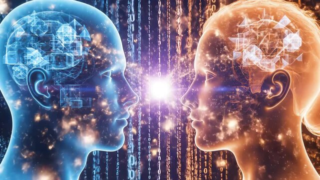 Human and AI brain comparison