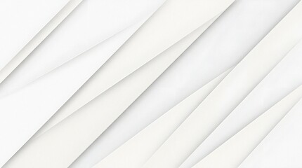 Fototapeta premium Modern abstract background with white and gray diagonal overlapping paper layers.