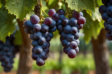 Fototapeta premium A bunch of grapes