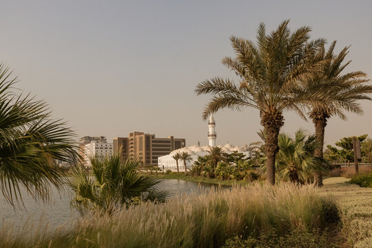 Jaffali Mosque near the lake in Jeddah Al Balad area Saudi Arabia