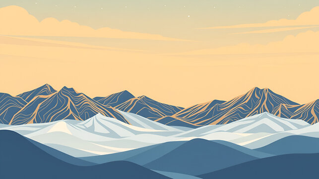 Un'illustrazione vettoriale astratta che ricorda le linee topografiche, creando un motivo dinamico e avvolgente, ideale per sfondi creativi.