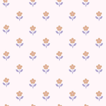 Small Flower Print Flowers Floral Tiny Pattern Cute Spring Summer Feminine Clothing Textile Ditsy Flora Fashion Vector Print
