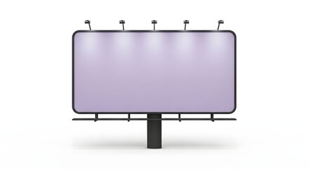 Obraz premium Blank billboard on white background
