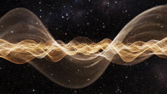 Golden wave in space
