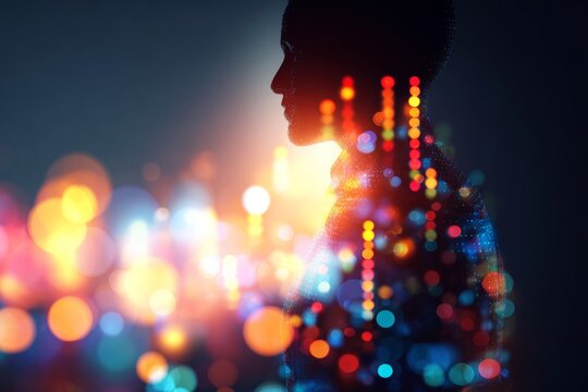 Innovating economy with virtual intelligence and technology growth. Online networking idea. Dynamic business strategy showcasing virtual agi and financial growth. Internet communication icon.