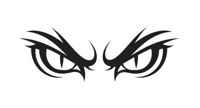 Angry Eyes with Long Lashes.