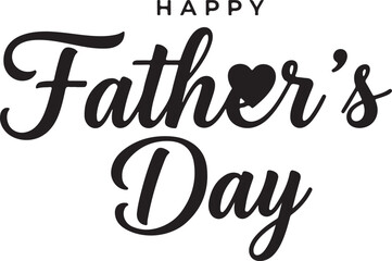 Obraz premium Happy Fathers Day greeting card design element