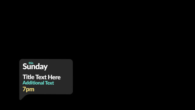 Broadcast Motion Shapes Date Promo &ndash; Dynamic Abstract Shapes Animation, Modern TV Graphics Elements for Promo, Lower Thirds, Transitions and Broadcast Design