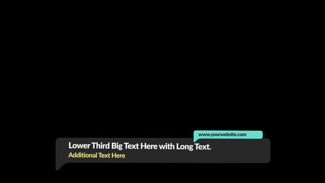 Broadcast Motion Shapes Lower Third 3 &ndash; Dynamic Abstract Shapes Animation, Modern TV Graphics Elements for Promo, Lower Thirds, Transitions and Broadcast Design