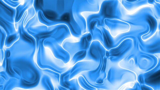 Dodger Blue Liquid Plastic Texture Abstract Motion Background