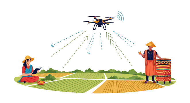 Smart Farming Drone Technology: Bridging Modern Agriculture and Traditional Rural Practices for Sustainable Crop Management and Development