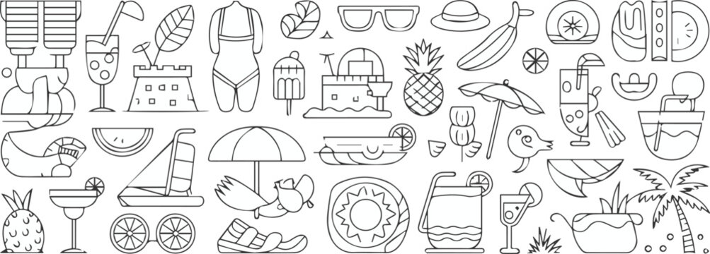 Swimwear and beach accessory collection