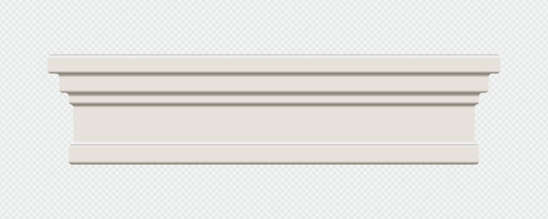 Classic Decorative Wall and Ceiling Molding Set – Elegant Crown Molding, Baseboard, and Architectural Trim Vector Collection © gzba