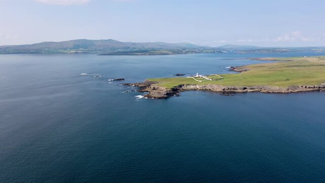 Aerial view of Saint johns Point in County Donegal, Ireland