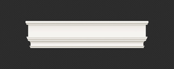 Classic Decorative Wall and Ceiling Molding Set – Elegant Crown Molding, Baseboard, and Architectural Trim Vector Collection © gzba