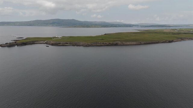 Aerial view of Saint johns Point in County Donegal, Ireland