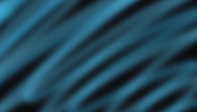 Abstract blue fabric texture with elegant wavy folds and subtle grain for modern design