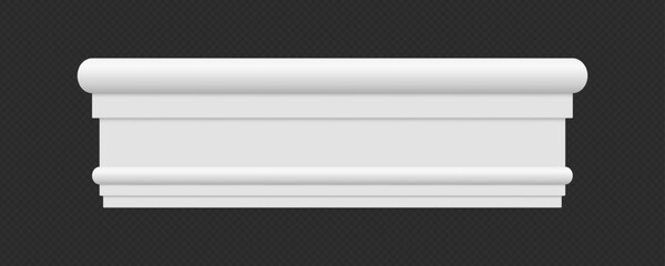 Classic Decorative Wall and Ceiling Molding Set – Elegant Crown Molding, Baseboard, and Architectural Trim Vector Collection © gzba