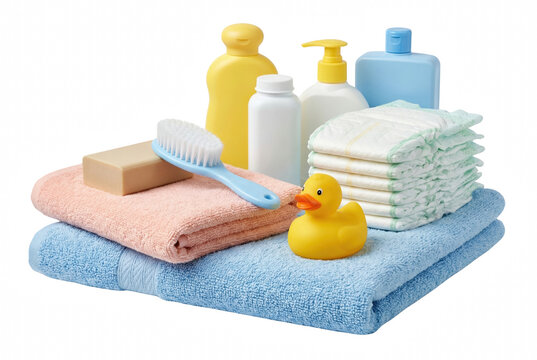 Essential Baby Bath and Hygiene Products Set