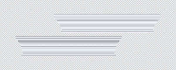 Classic Decorative Wall and Ceiling Molding Set – Elegant Crown Molding, Baseboard, and Architectural Trim Vector Collection © gzba