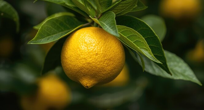 Female citrus limon Siracusa lemon cultivar fruit closeup image