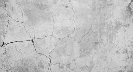 Fototapeta premium Grainy cracked concrete wall texture showing urban wear for abstract grunge background